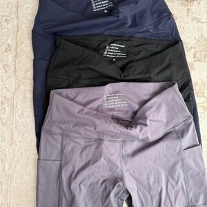 Women's Leggings - Black, Navy, Gray